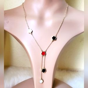 Tricolor Trendy Florets Necklace